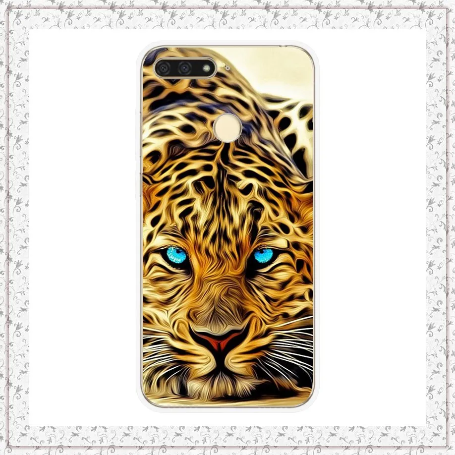 Cheetah Чехол для huawei Honor 7A pro, 5,7 ', мягкий силиконовый чехол с принтом, чехол s для huawei Honor 7 A, Honor 7A pro, Fundas, Coque Capa - Цвет: Cheetah
