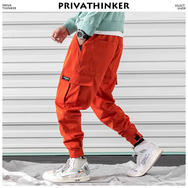 Мужские брюки карго Privathinker шаровары в стиле хип хоп корейская мода