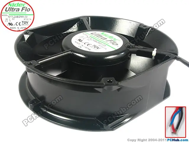 Вентилятор охлаждения сервера Nidec X17L24BGM5 03 постоянный ток 24 В 2 А 170x150x51 мм|fan dc|round