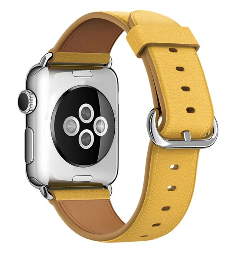 Ремешок EIMO для Apple Watch Band 44 мм 40 мм Iwatch 4 3 2 1 браслет одиночный Тур Пряжка из натуральной кожи наручные часы