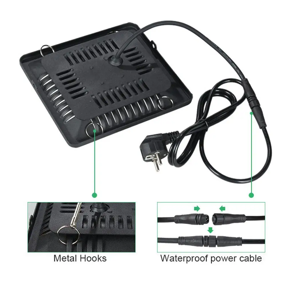 50W 100W 200W 300W полный спектр светодиодный Grow светильник Водонепроницаемый IP67 COB рост потолочные светильник для завода Крытый гидропонное парниковых