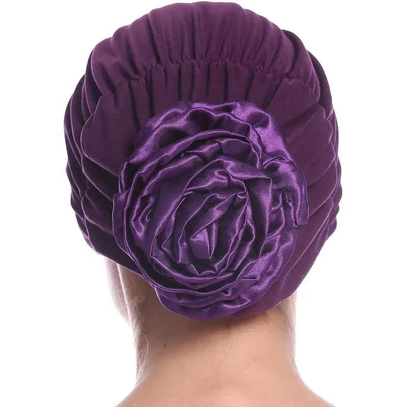 2018 Новая женская шапка тюрбан индийская Кепка мусульманские шляпы Hairnet chemo шляпка