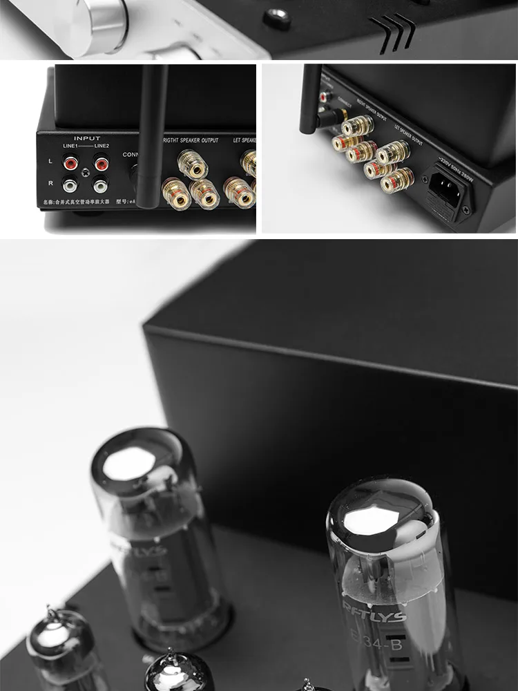 RFTLYS EA1A EL34 ламповый усилитель для наушников и hifi встроенный усилитель с беспроводным bluetooth приемником 6N1 audiophile