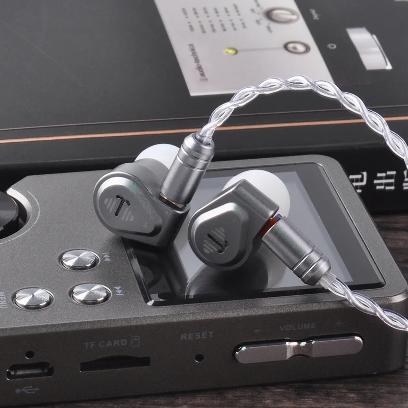 Yinyoo аудио V2 в ухо наушник импорт usa двойной диафрагмы динамический Drive HIFI наушники