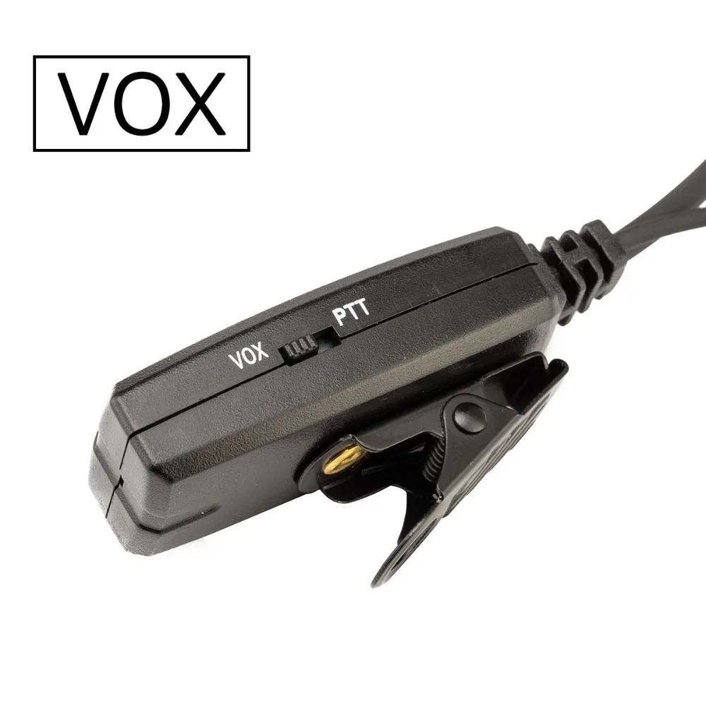 ABBREE VOX 2 Pin Air Acoustic Tube наушник гарнитура для Kenwood Baofeng UV 5R 82 TYT Wouxun Walkie Talkie Ham