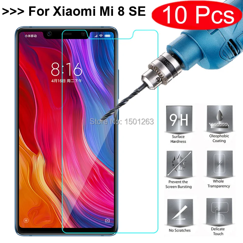 10 шт. закаленное Стекло для Xiaomi mi 8 SE 5 88 &quotЭкран протектор 8SE чехол фильм|Защитные