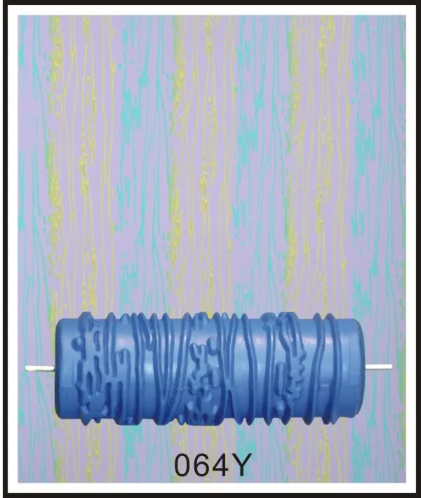 Лидер продаж модель узора 5 дюймовый 3D резиновый декоративный ролик для