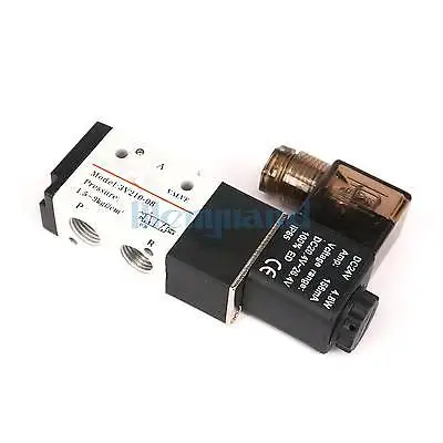 DC24V 3V210 08 3 позиционный 2 пневматический Соленоидный клапан 1/4 дюйма корпус из