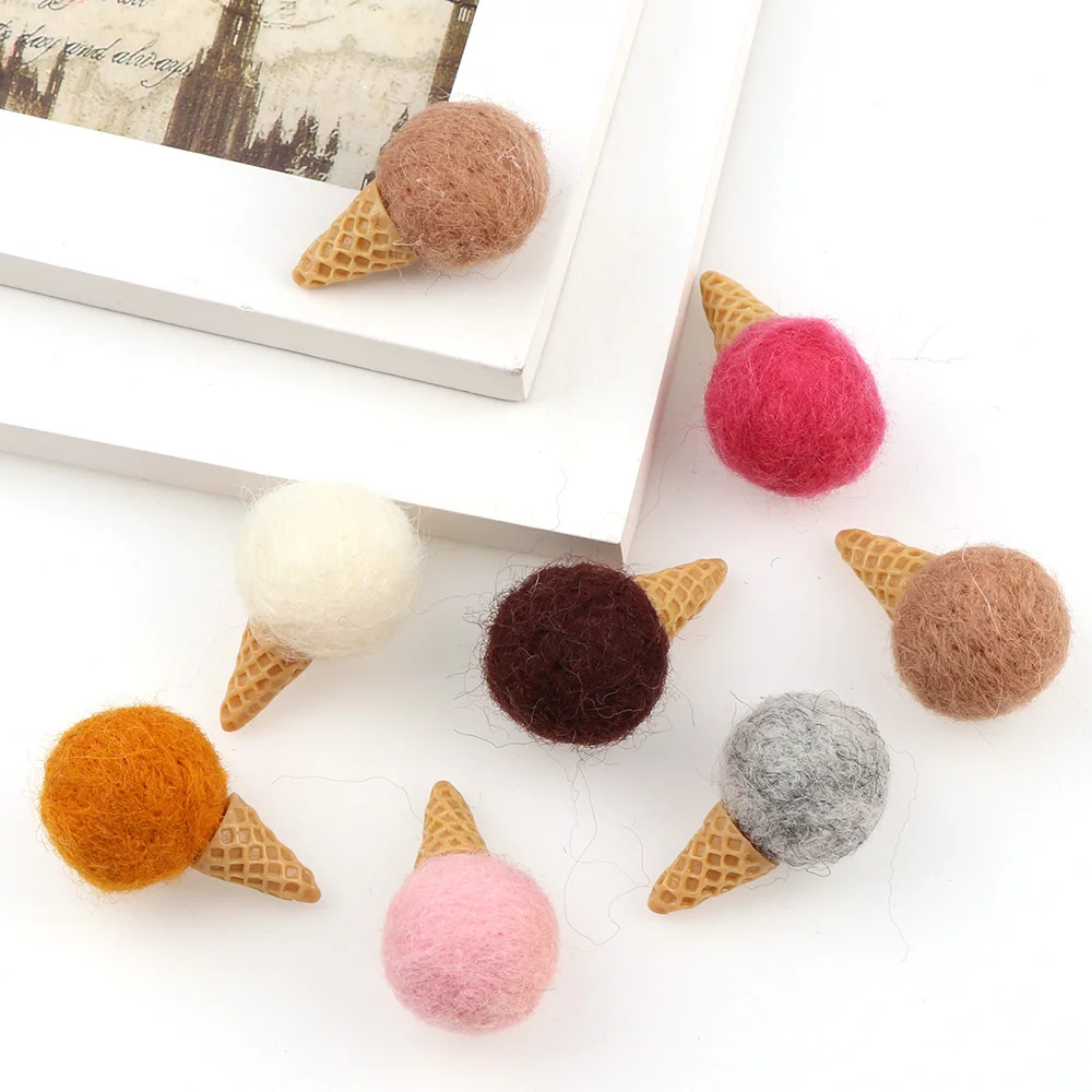 5 шт. искусственная мини шерсть войлок сделай сам мороженое плюшевая игрушка