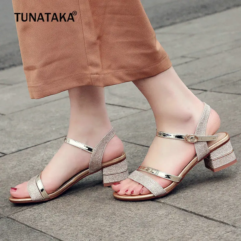 Женские Модные шикарные сандалии золотого и серебристого цвета Летняя обувь