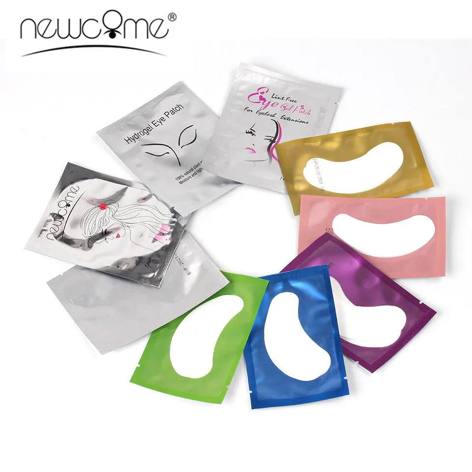 

NEWCOME Eyelash Patches Pad under Eye Pads for Eyelash Extension Paper Patches Eye Tips Stickers Wraps Makeup Tools