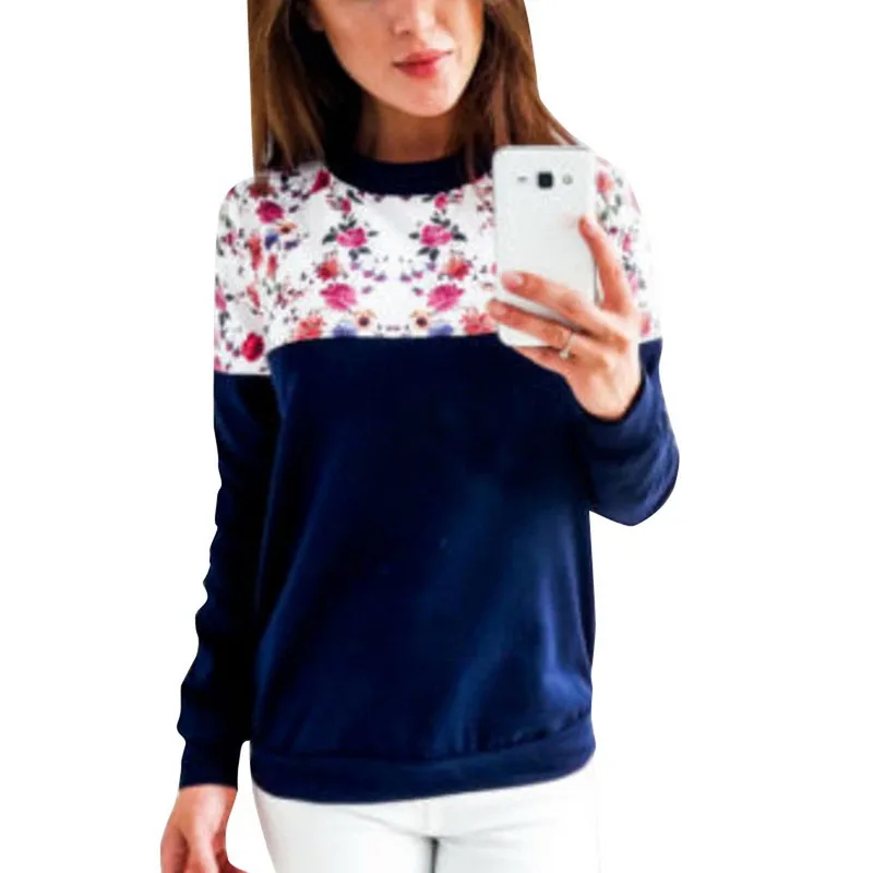 4 цвета 5 размеров базовый топ с круглым вырезом Sudaderas Para Mujer худи для женщин 2018