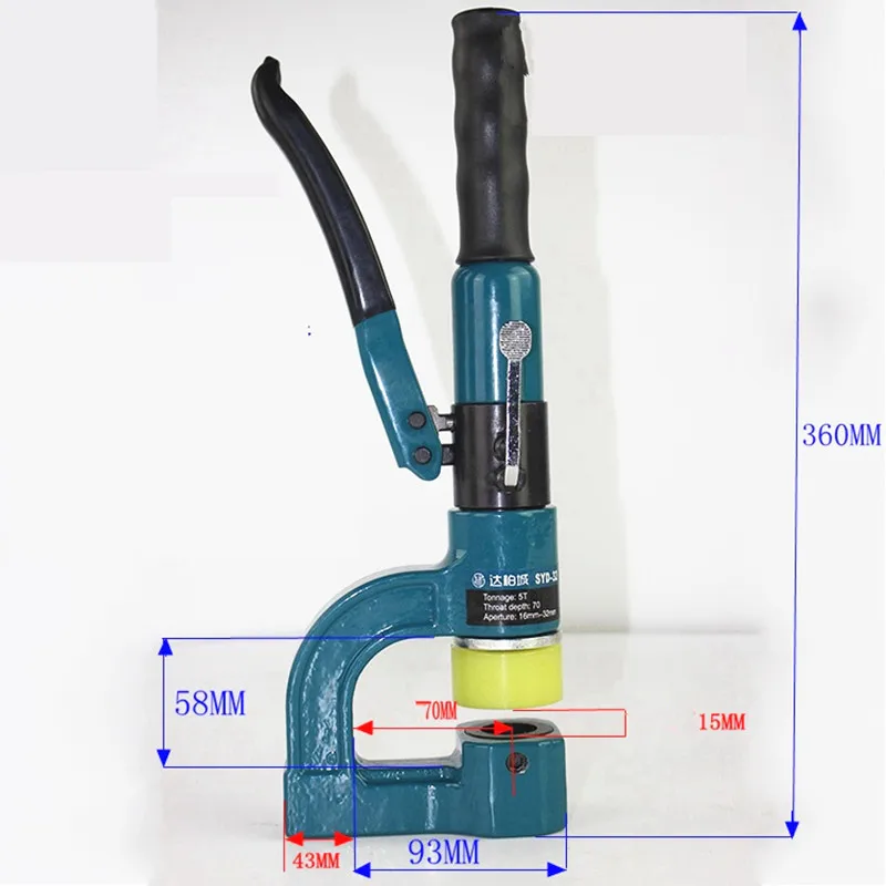 Портативный гидравлический инструмент для пробивки отверстий в мостике кабеля 10