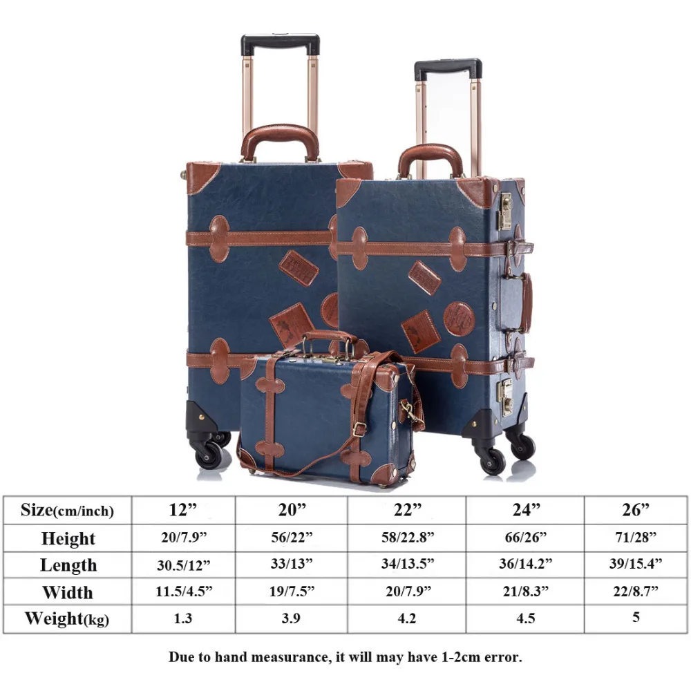 COTRUNKAGE 20 &quot 26&quot TSA Lock ретро PU кожаный винтажный Жесткий чемодан мужской на