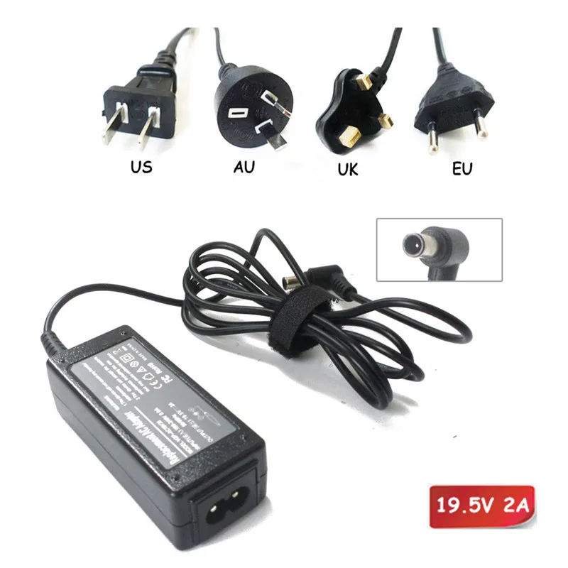 19,5 в, 2 А, адаптер переменного тока для SONY VAIO SVT13128CYS VGP-AC19V57 VGP-AC19V39 PCG-21212T PCG-31211T 091204-11, зарядное устройство