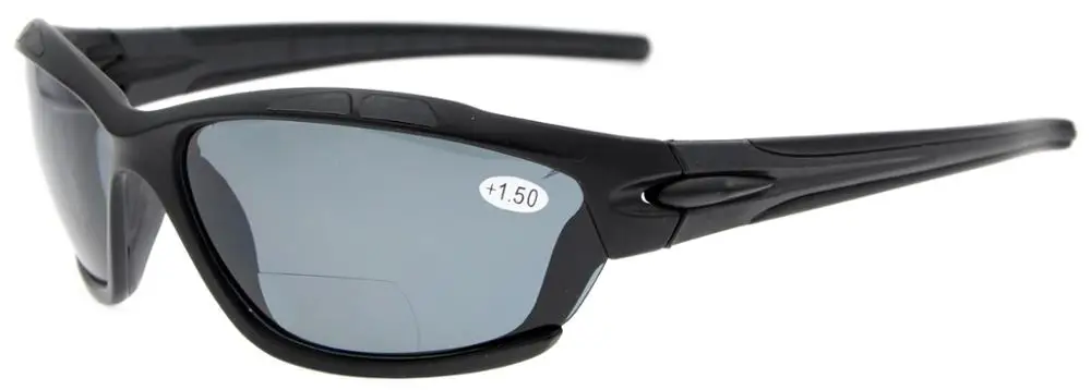 Matte Black TH7007 бифокальный окуляр TR90 небьющиеся спортивные бифокальные Солнцезащитные очки+ 1,0/1,5/2,0/2,5/3,0 - Цвет оправы: Matte Black