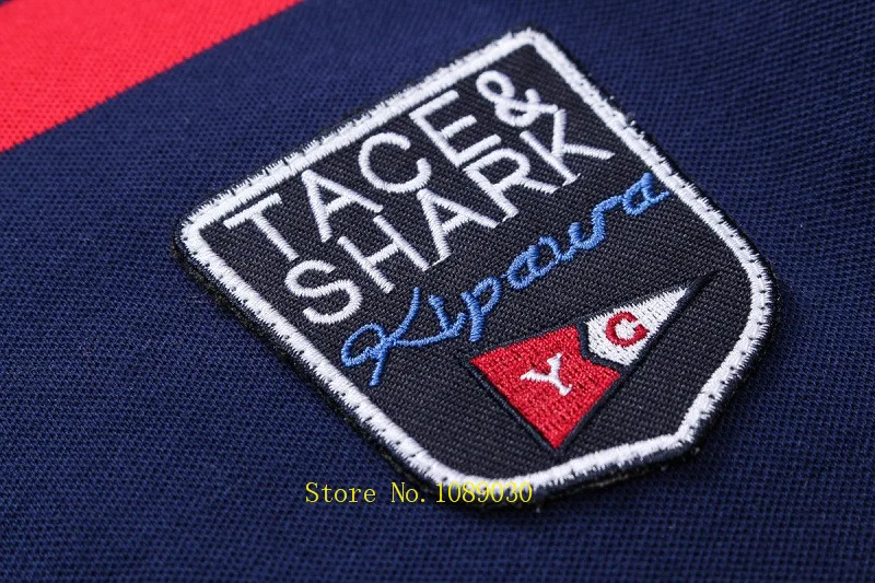 Tace & футболки Shark polo para hombre полосатая рубашка masculina брендовая мужская поло летний