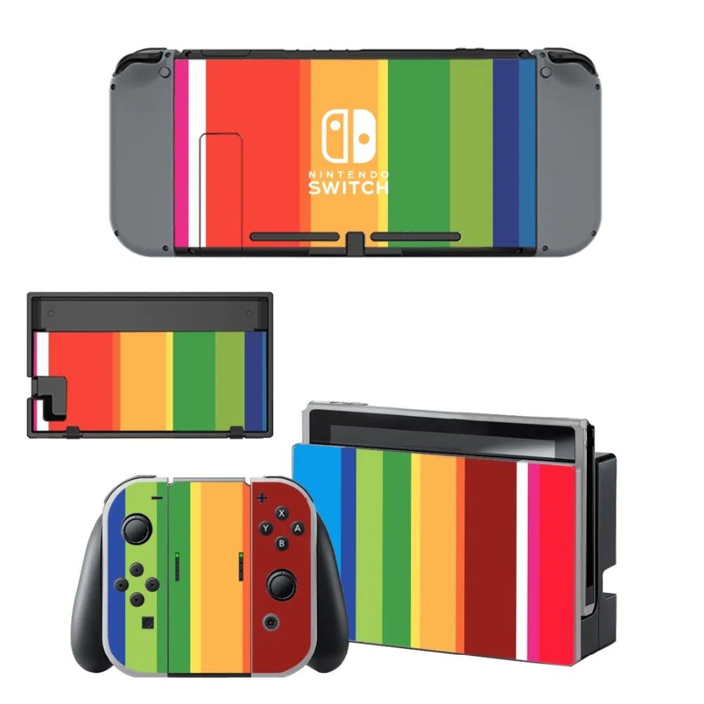 Nintendo Switch из винила и кожи Стикеры Обёрточная бумага для nintendo консолью коммутатора Joy-Con док-станция для кожи
