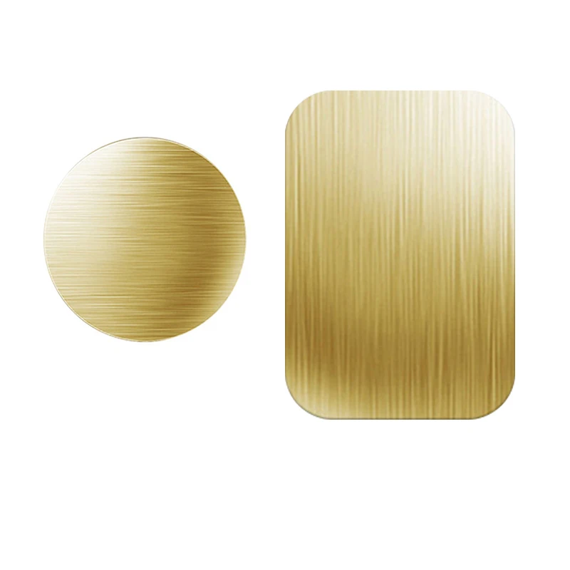 gold square round Fimilef рисунок металлическая пластина-диск для магнита Автомобильный держатель для телефона железный лист наклейка для магнитного мобильного телефона держатель Автомобильный Стенд крепление - Цвет: gold square round