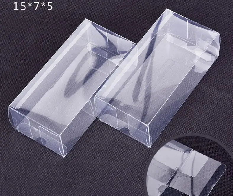 500pcs/lot Large Rectangular Plastic Transparent Box/Clear PVC Packaging Box Sample/Gift/Crafts Display Boxes SN1000 | Дом и сад