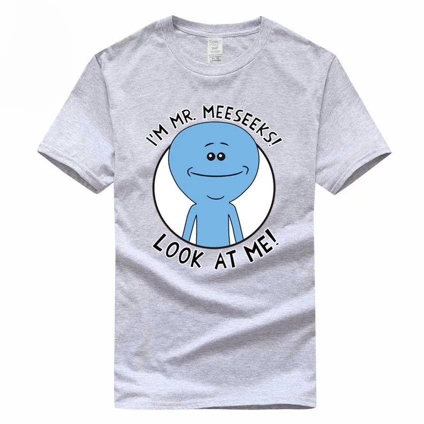 Rick and Morty аниме евро размер хлопок футболка Летняя повседневная с круглым вырезом мультфильм футболка для мужчин и женщин GMT300001