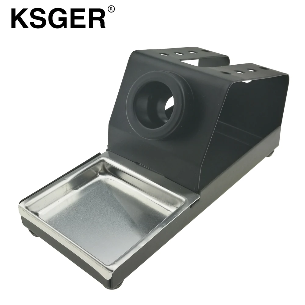 KSGER металлический алюминиевый сплав T12 STC STM32 OLED паяльная станция держатель с