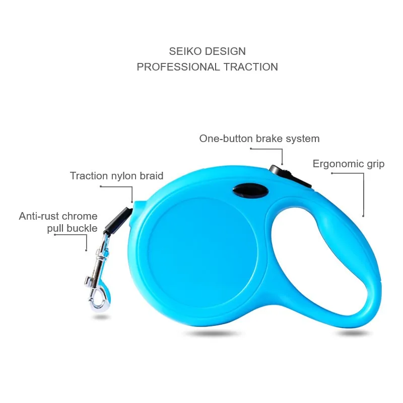 3M/5 м Авто Выдвижной Поводок для собак Регулируемая Тяговая веревка Гибкая ходьба