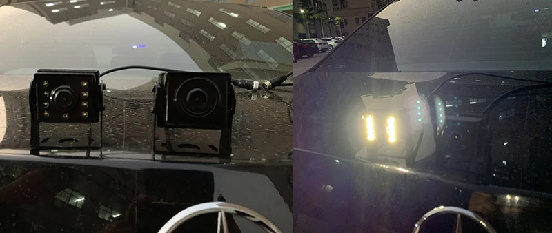 GreenYi Запись DVR 2 грузовик камера заднего вида 1280*720 AHD ночного видения с " монитор заднего вида автомобиля поддержка SD карты