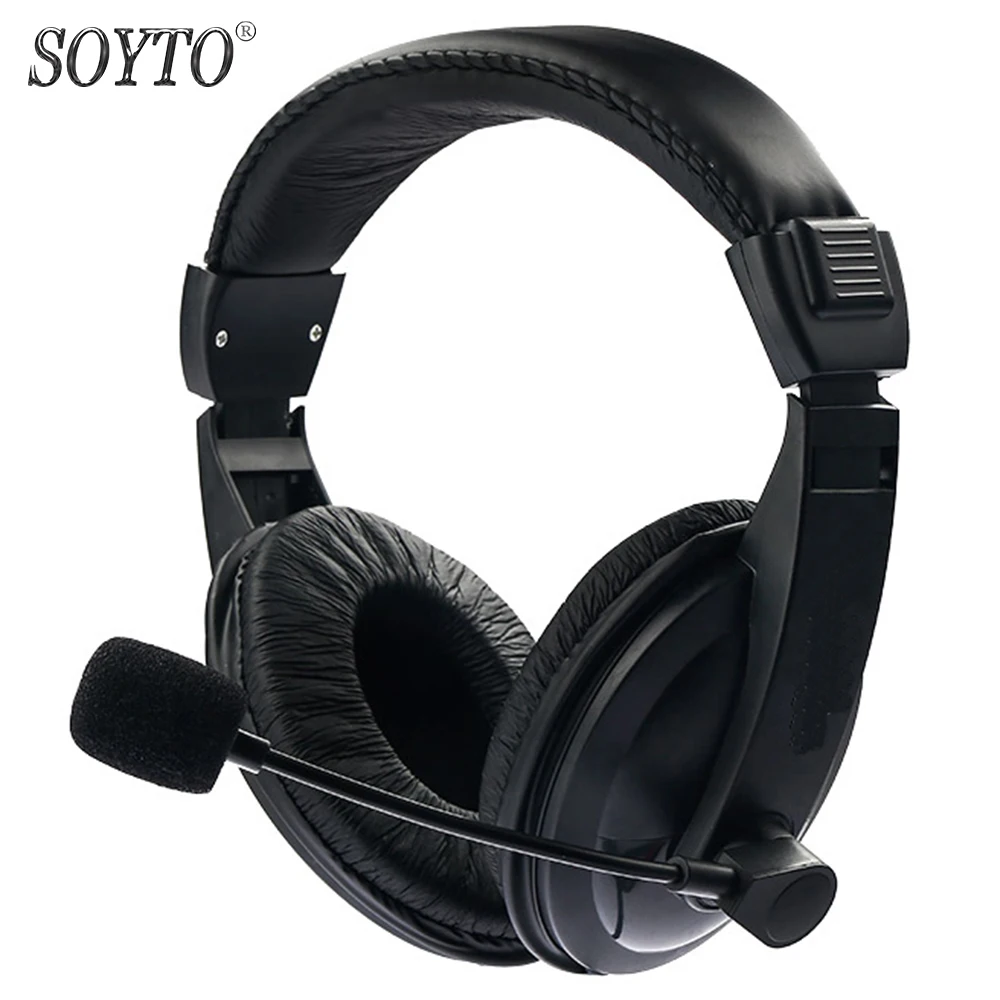Оригинальная Проводная стереогарнитура SOYTO SY750MV с басами игровые наушники fone de