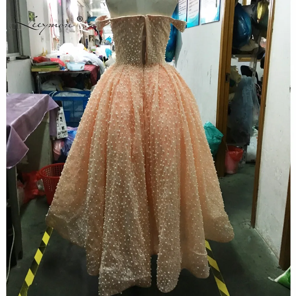 Leeymon вечернее кружевное платье с открытыми плечами 2020 элегантное бальное