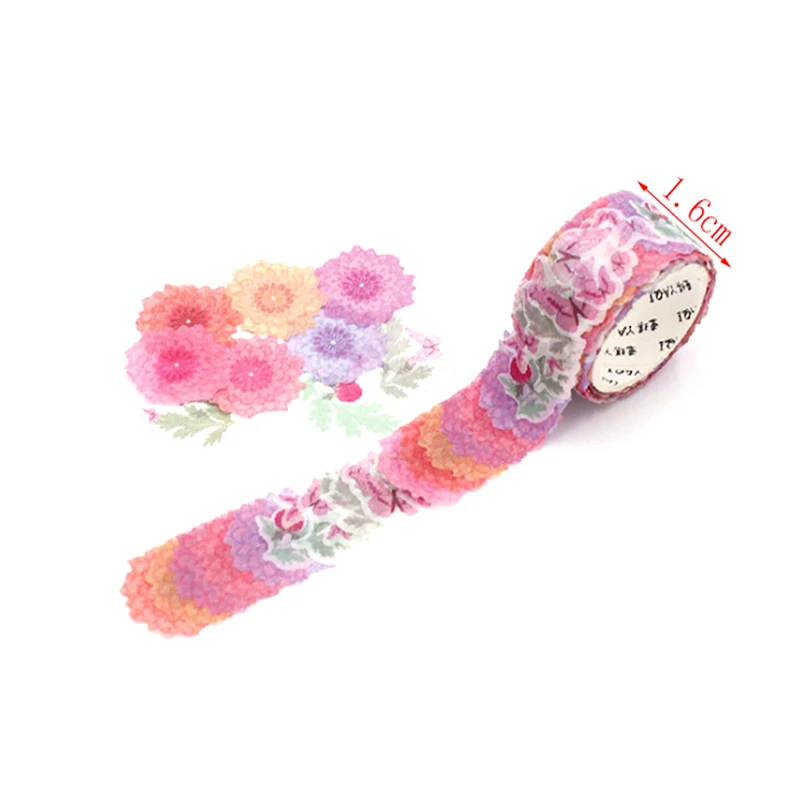 200 шт/рулон милые растения этикетка для цветов Канцтовары Маскировка васи лента
