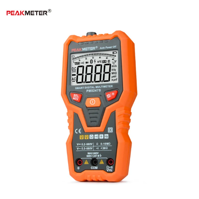 Цифровой мультиметр PEAKMETER PM8247S профессиональный вольтметр с автоматическим