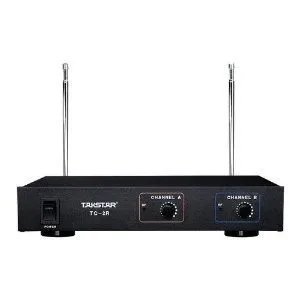 Takstar TC-2R VHF Двухканальный беспроводной микрофон с 2 передатчиками(ручной/lavalier/gooseneck) для караоке/активного отдыха