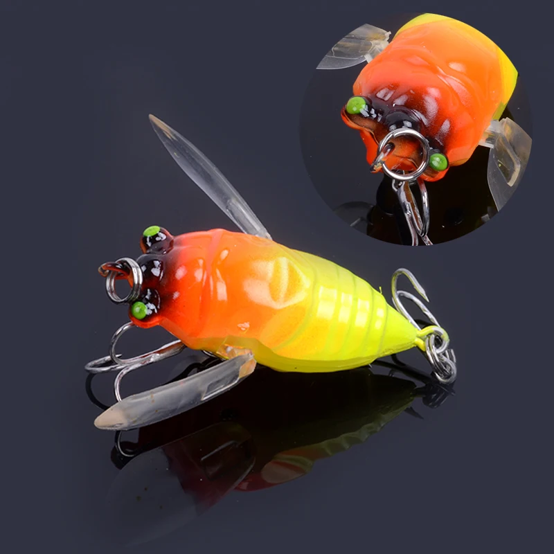 Новинка 3 шт. Cicada рыболовные приманки в форме насекомых для рыбалки искусственная