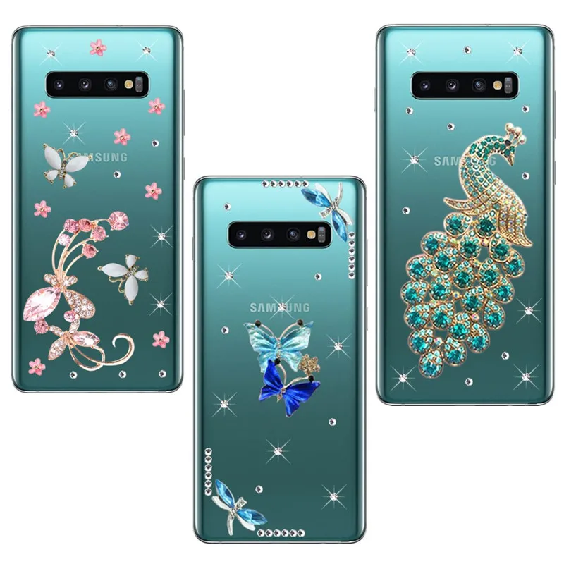 Чехол для телефона Samsung Galaxy S10 Plus S20 Ультра чехол с цветами Прозрачный A21s Note 8 20 S10e A22