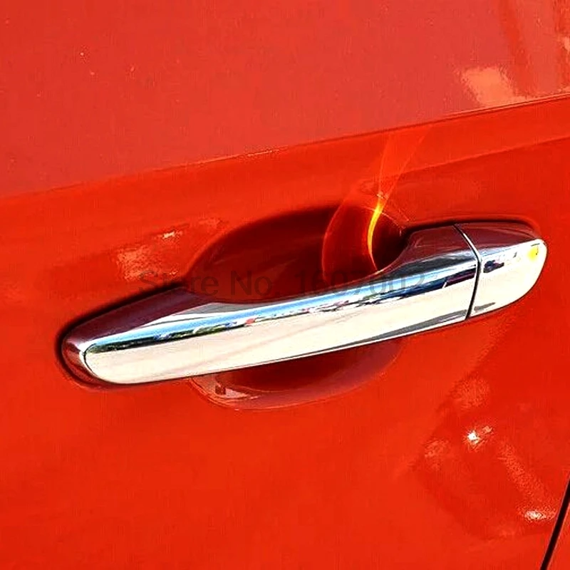 

Для Hyundai Creta IX25 2014 2015 2016 1 отверстие для ключа внешний ABS хром автомобильные наружные дверные ручки Крышка протекторы Литье отделка