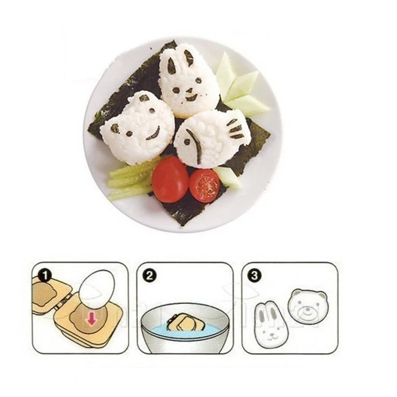Мультяшная кухонная форма сделай сам Пластиковая для яиц риса в суши желе