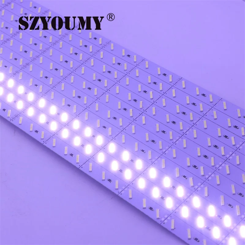 SZYOUMY супер яркий 100 см 72 светодиодный S SMD 8520 светильник 1 м 12 В алюминиевый жесткий