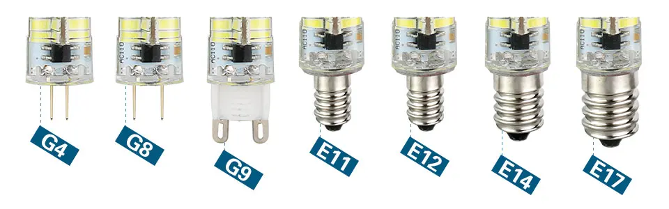 С регулируемой яркостью E11 E12 E14 E17 силиконовый светодиодный лампы 220V 110V SMD 5730 G4 G8 G9 светодиодный потолочный светильник 80 светодиодный s Точечный светильник люстра светильник для домашнего декора