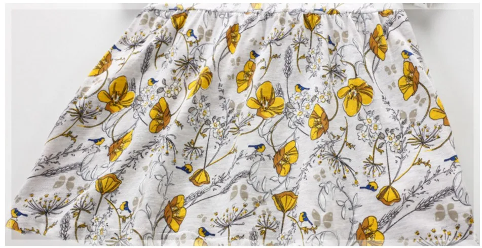 2018 New Summer Baby Girls Brand Dress Kids Cotton Floral Short Sleeve Dresses | Детская одежда и обувь