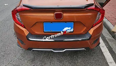 

Внешний задний бампер защитная накладка для Honda Civic 10th Gen 4dr Sedan 16-17