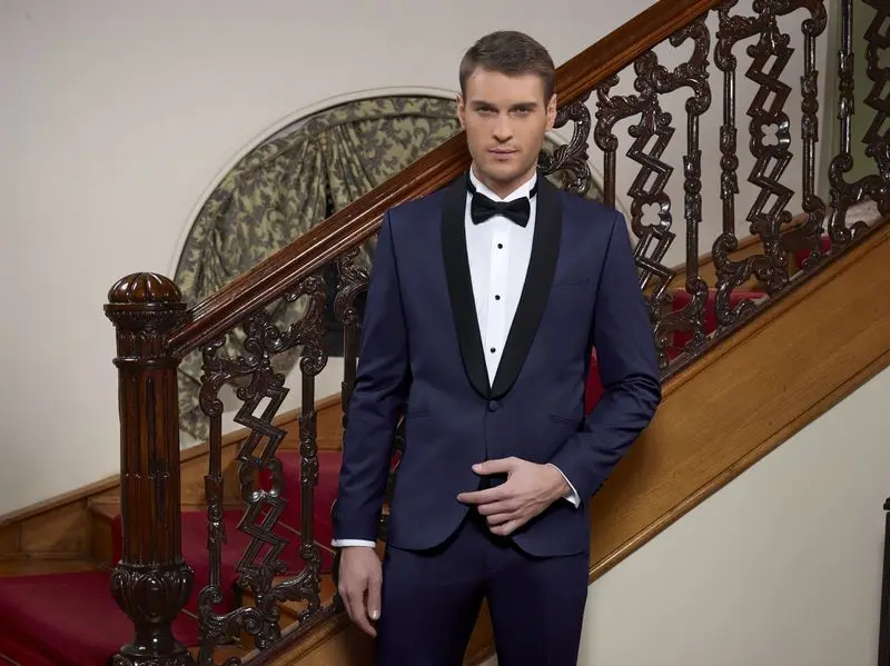 

Черный костюм с отложным воротником Homme Mariage темно-синие официальные мужские свадебные костюмы 2018 облегающие смокинги для жениха мужской бл...