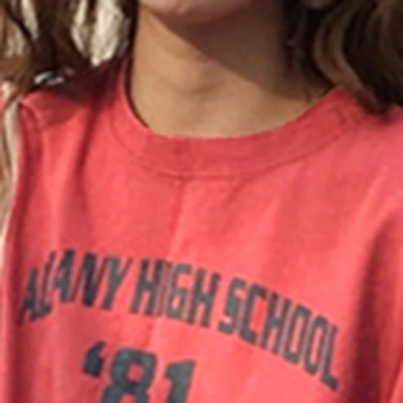 Модная женская Свободная футболка, женские топы с буквенным принтом, женские футболки с рукавом 5 четверти, Женские повседневные футболки в стиле Харадзюку для девушек