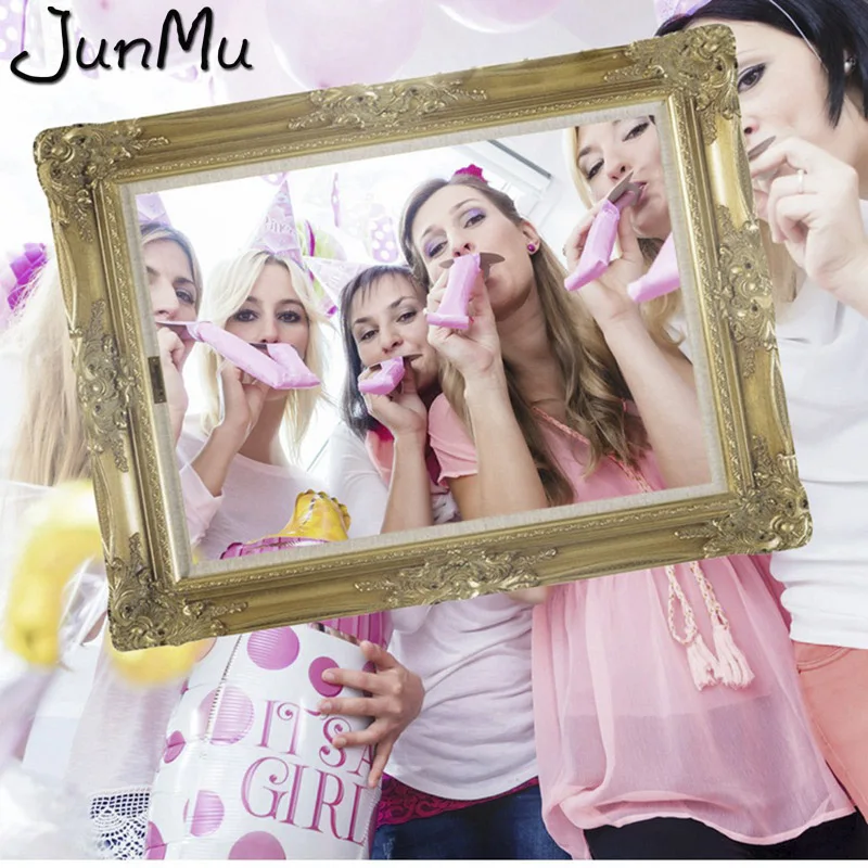 

Vintage European Paper Photo Frame Booth Props for Wedding Birthday Family Reunion Party Photobooth Event Decoration Supplies