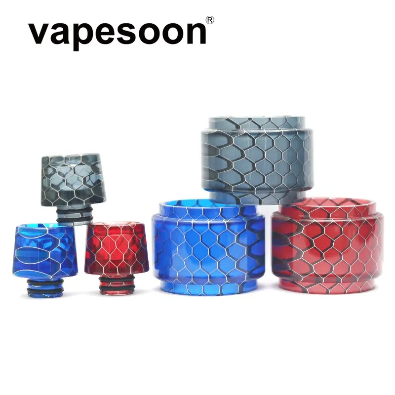 

vapesoon replacement pyrex snake glass tube with drip tip for Uwell Crown 4 Tank RTA Vape 6ml Atomizer/1 set