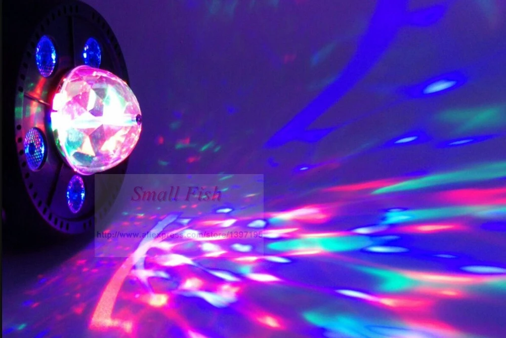 11 Вт RGB светодиодный хрустальный магический шар светодиодный сценический светильник DJ KTV диско лазерный светильник вечерние светильник s Звук ИК пульт дистанционного управления Рождественский проектор