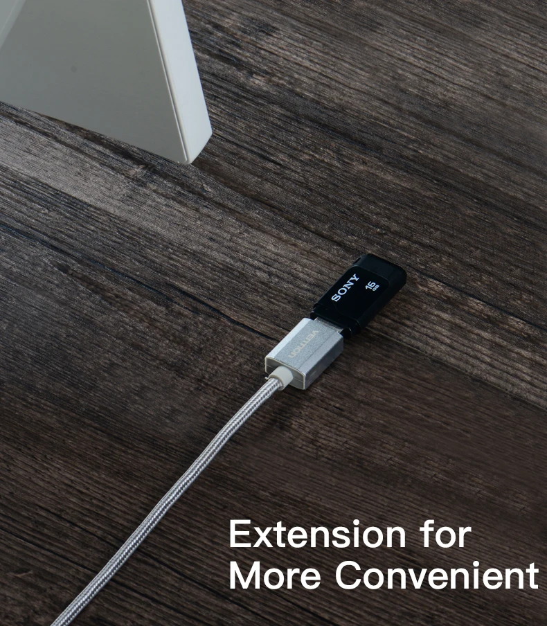 Vention USB кабель-удлинитель для компьютера, мобильного HDD, USB 2,0, кабель для синхронизации данных, шнур, высокая скорость передачи данных
