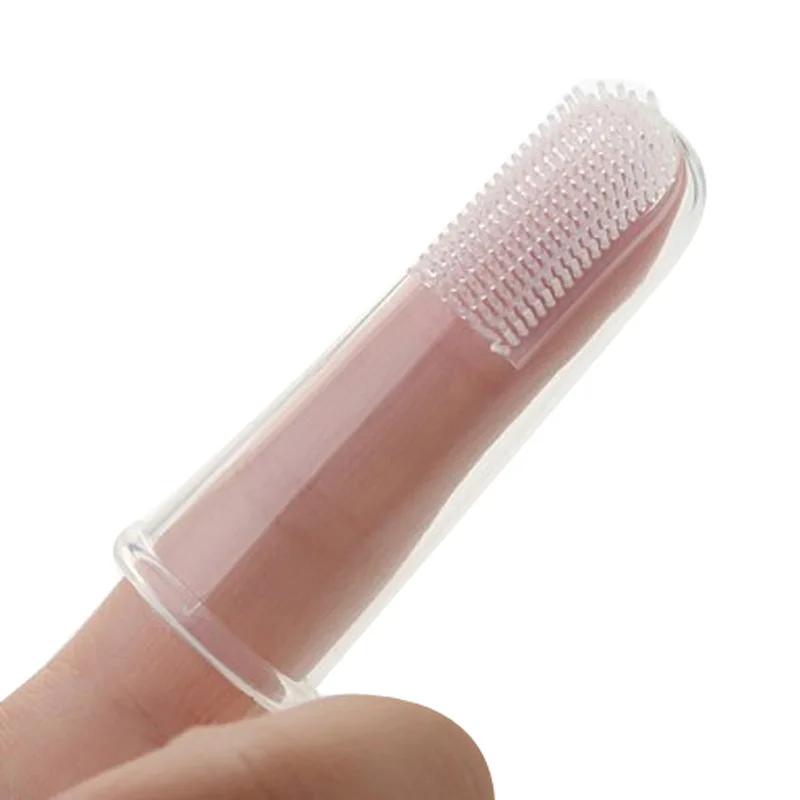 

Fashion Soft Pet Finger Toothbrush Teddy Dog Brush Bad Breath Tartar Teeth Tool Dog Cat Cleaning Pet Supplies