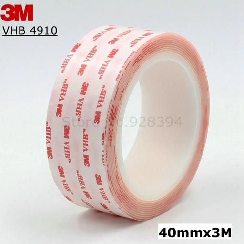 40mmx3M 1 рулон 3 м длиной Прозрачный 3 М VHB 4910 сверхпрочный двухсторонний клей акриловая пена широкий выбор - Цвет: 40mmx3M