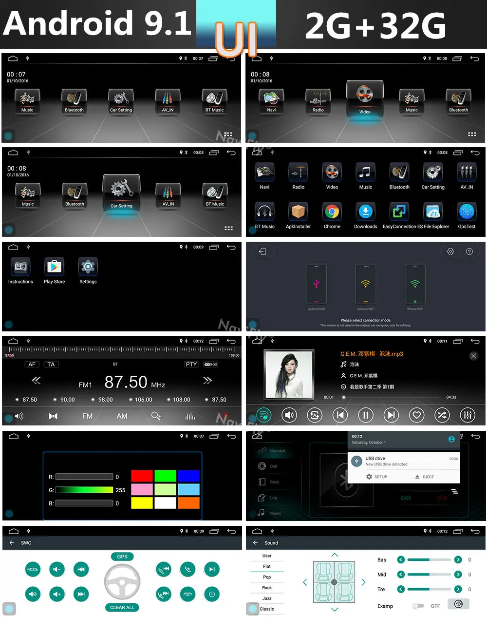 8.8 дюймовый Android 9.1 Автомобильное радио мультимедия Canbus для BMW E46 M3 318/320/325/330/335 Rover 75 1998-2006 GPS навигация WIFI BT RDS.
